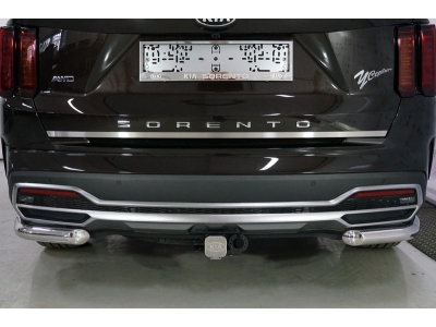 Накладка на заднюю дверь лист шлифованный  ТСС для Kia Sorento 2020-2021