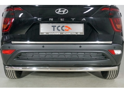 Накладка на заднюю дверь (лист шлифованный) ТСС для Hyundai Creta II 2021 – н.в.
