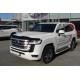 Дефлектор капота для Toyota Land Cruiser 300 2021-н.в. темный / Тойота Ленд крузер 