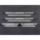 Накладки на пороги лист шлифованный ТСС для Volkswagen Amarok 2016-2021